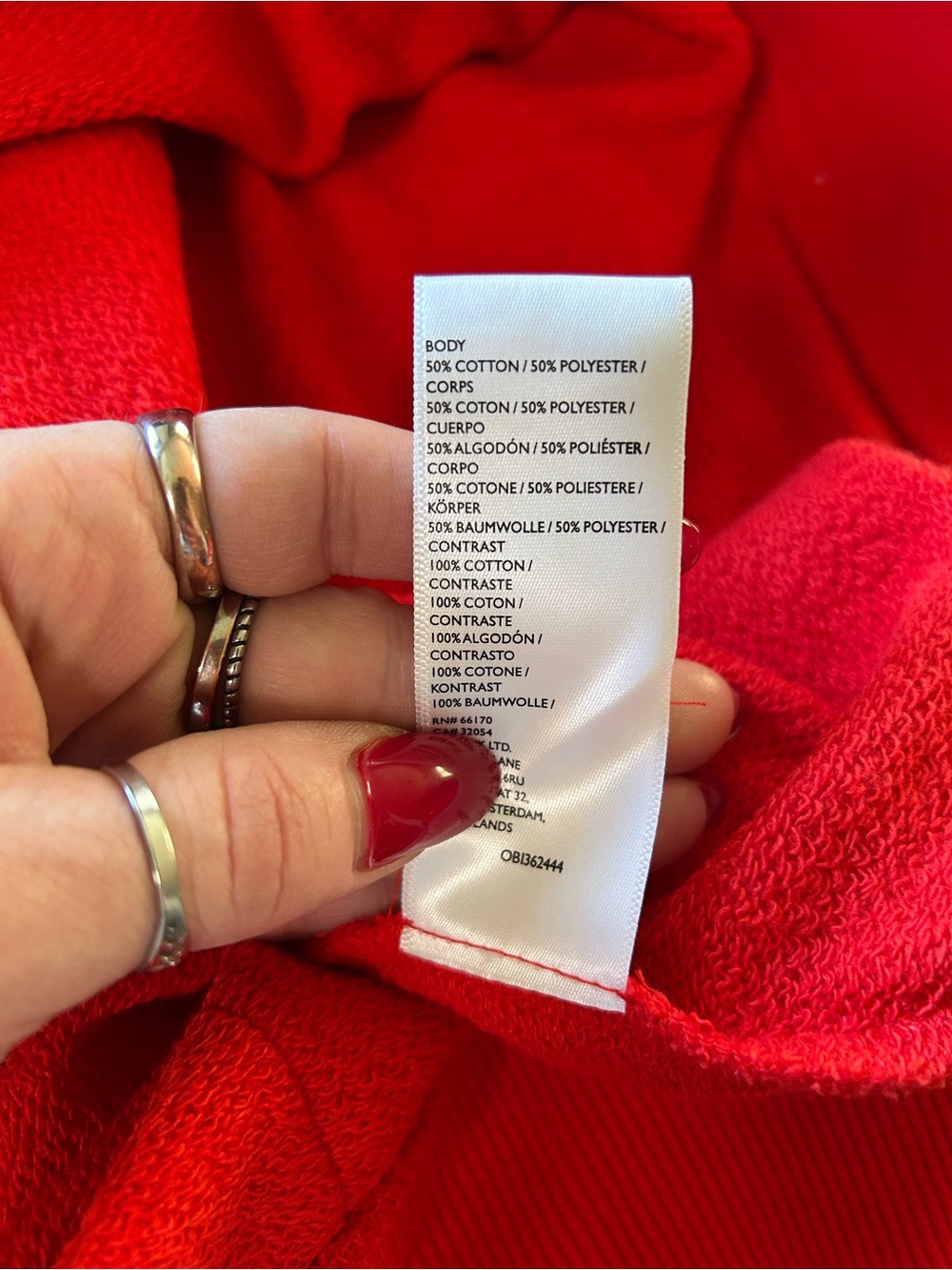 NWT We The Free Camden Sweatshirt in Flame Red - Picture 15 of 16